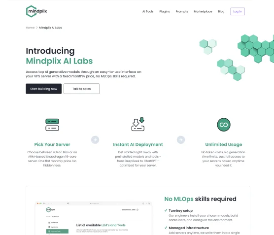 Strona Mindplix AI Labs